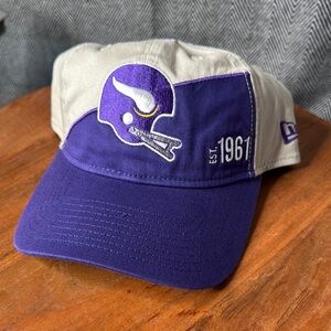 Purple and Cream Cap with Logo
